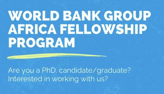 world bank group fellowship program 2024