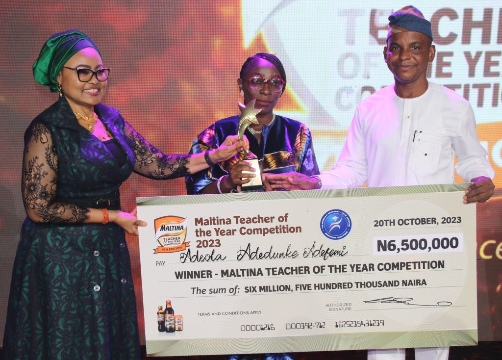 Adeola Adefemi wins Maltina Teacher of the Year 2023