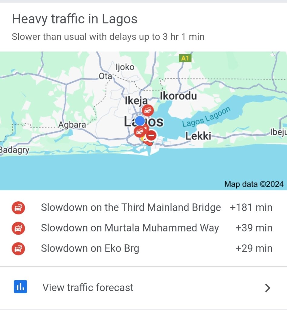 Traffic Situation,Lagos State