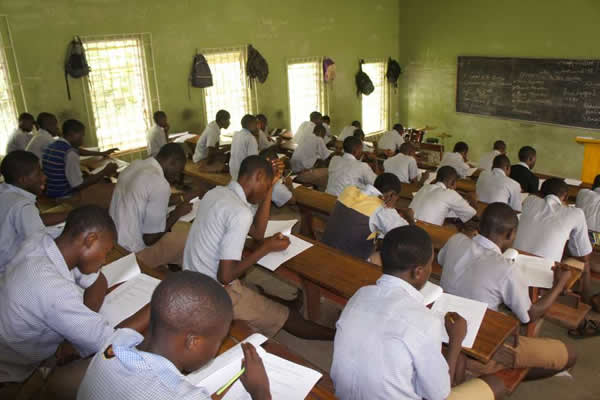 Students in a classroom