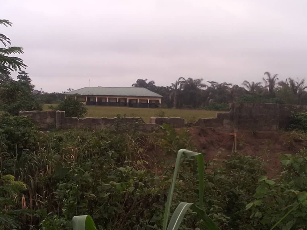 school fence under construction