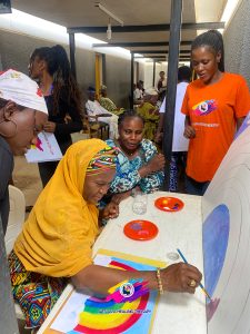 Patients participating in the session