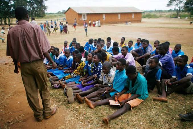 Students learning in an unconducive environment